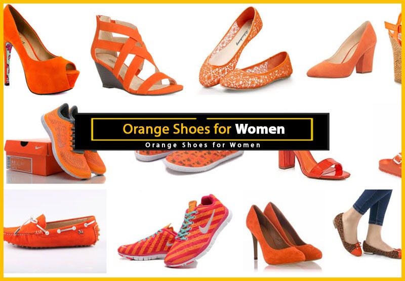 橘色女鞋