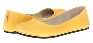 黄色平底鞋女