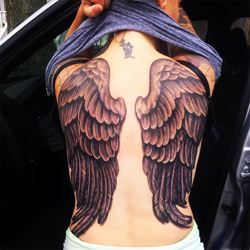 天使的翅膀纹身
