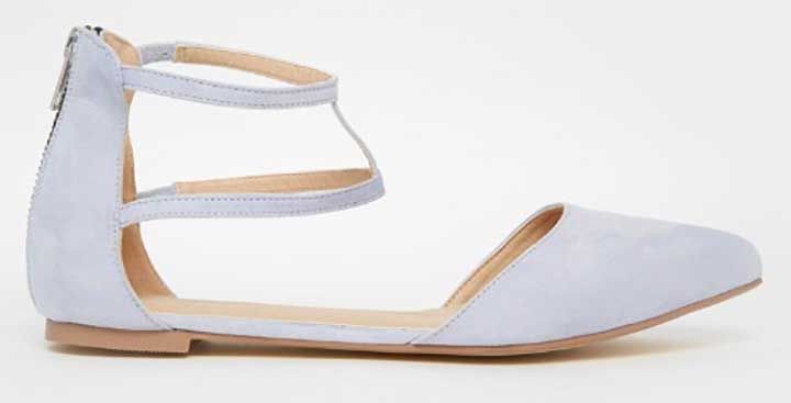 ASOS Pointed Double-Strap Ballet Flat