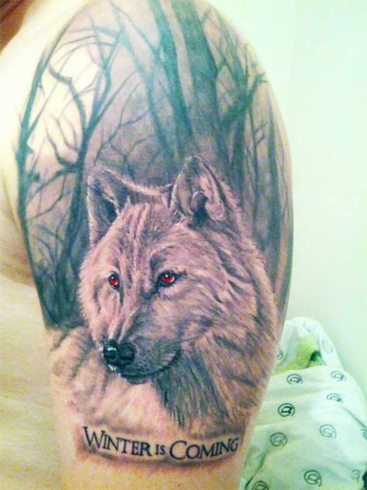 遗传算法me of Thrones Tattoos: Winter is coming wolf