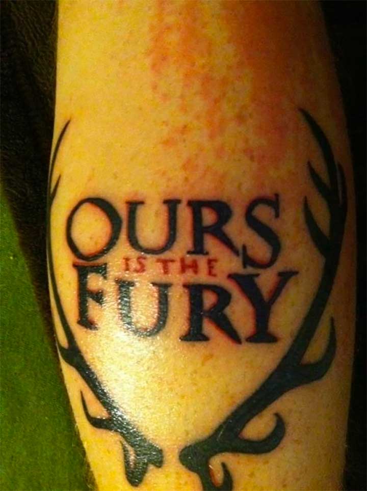 遗传算法me of Thrones tattoo: Ours Is The Fury