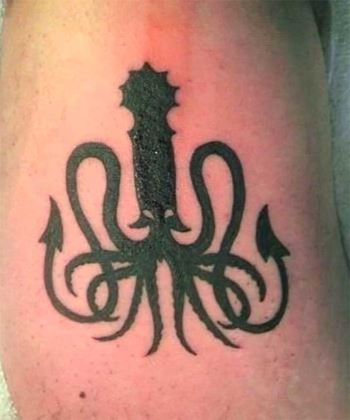 House Greyjoy Kraken Tattoo