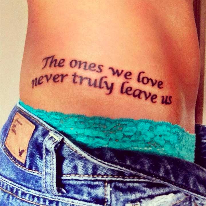 我们爱从未真正离开我们的纹身