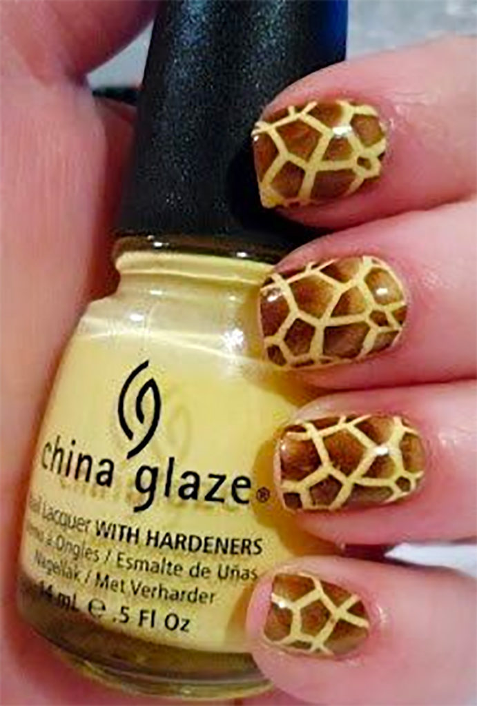 Giraffe Nail Art