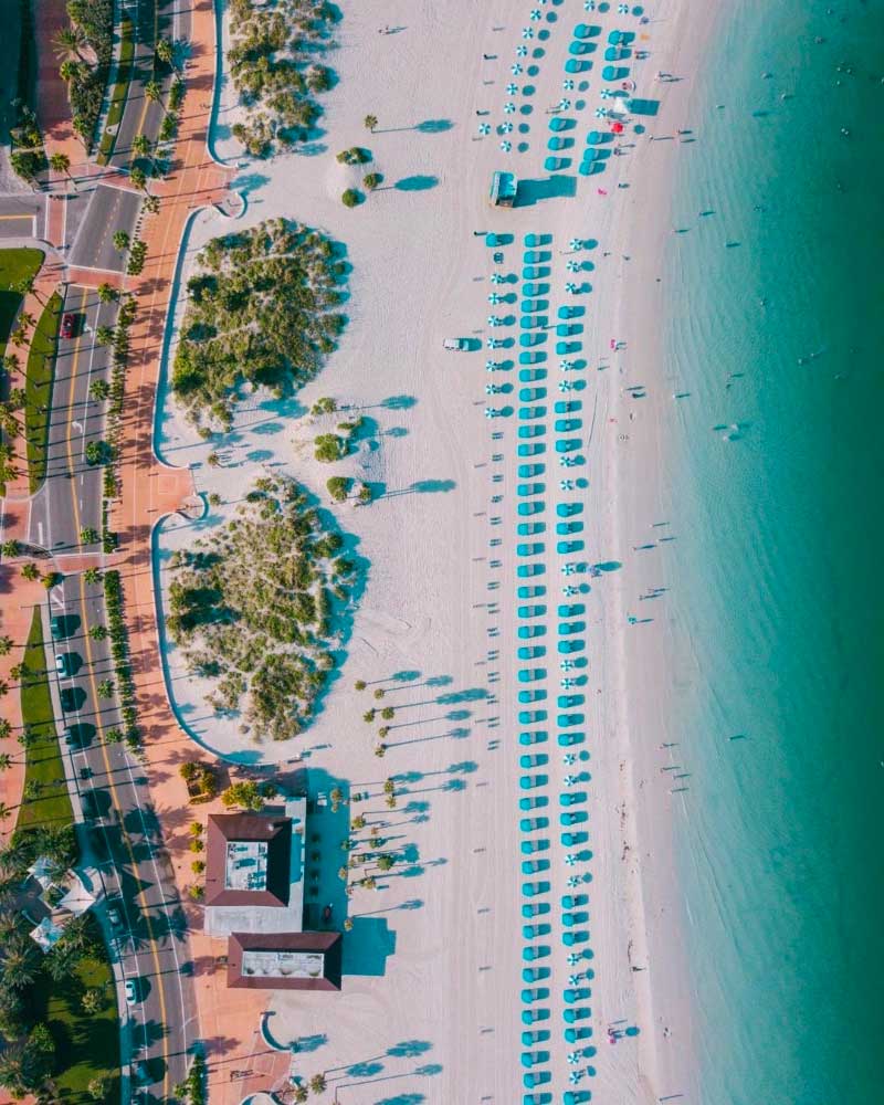 克利尔沃特海滩:在佛罗里达的海岸线一片天堂